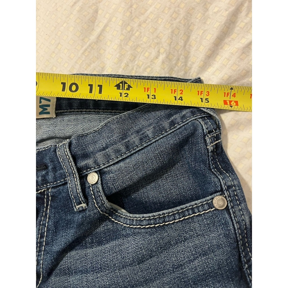 Ariat M7 Slim Fit Straight Leg Blue Denim Jeans Men's 30x34 Cowboy Western - Picture 3 of 7